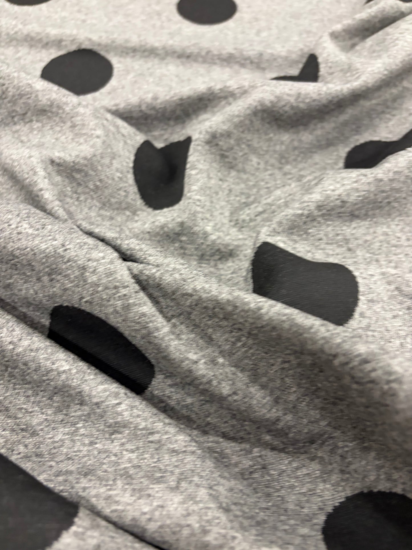 FANNY 016  jersey jacquard black/grey dots