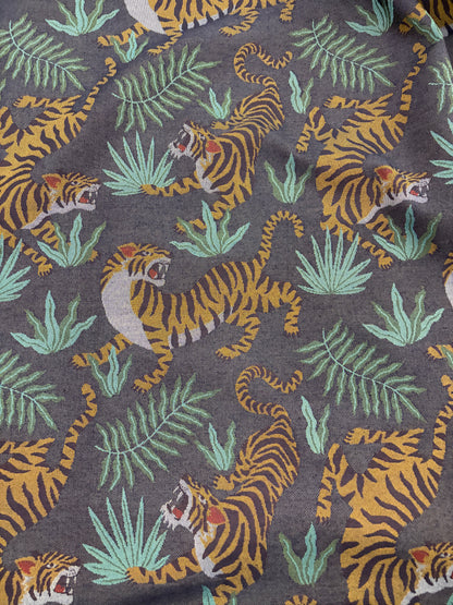 FANNY 017 heavy cotton jacquard with tigers