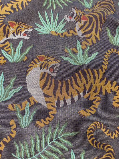 FANNY 017 heavy cotton jacquard with tigers