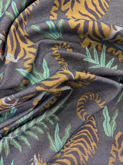 FANNY 017 heavy cotton jacquard with tigers