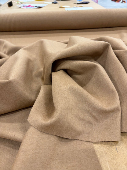 FANNY 018 camel velours de laine