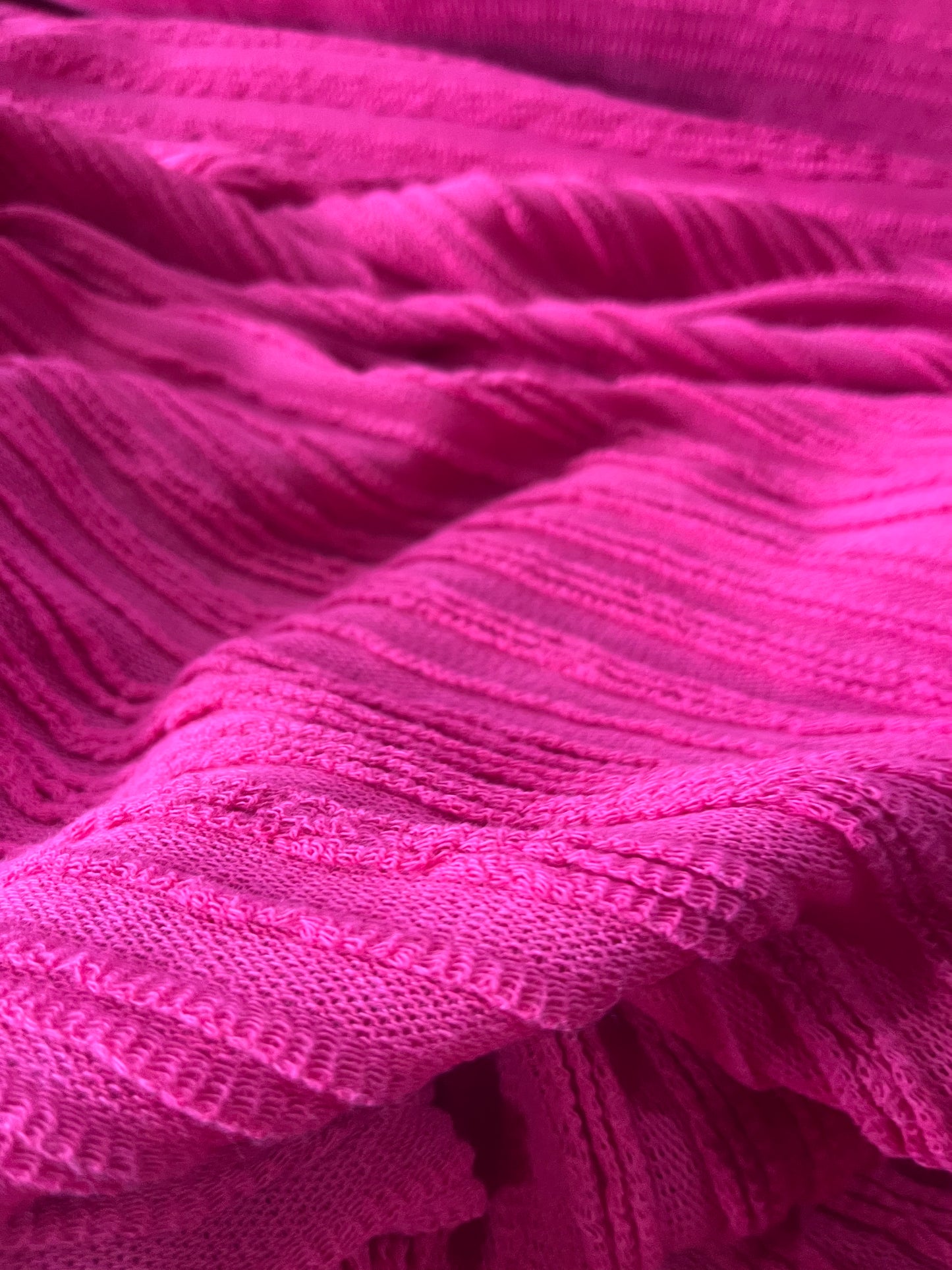 Cesare 027 cotton fantasy jersey stripes fuchsia