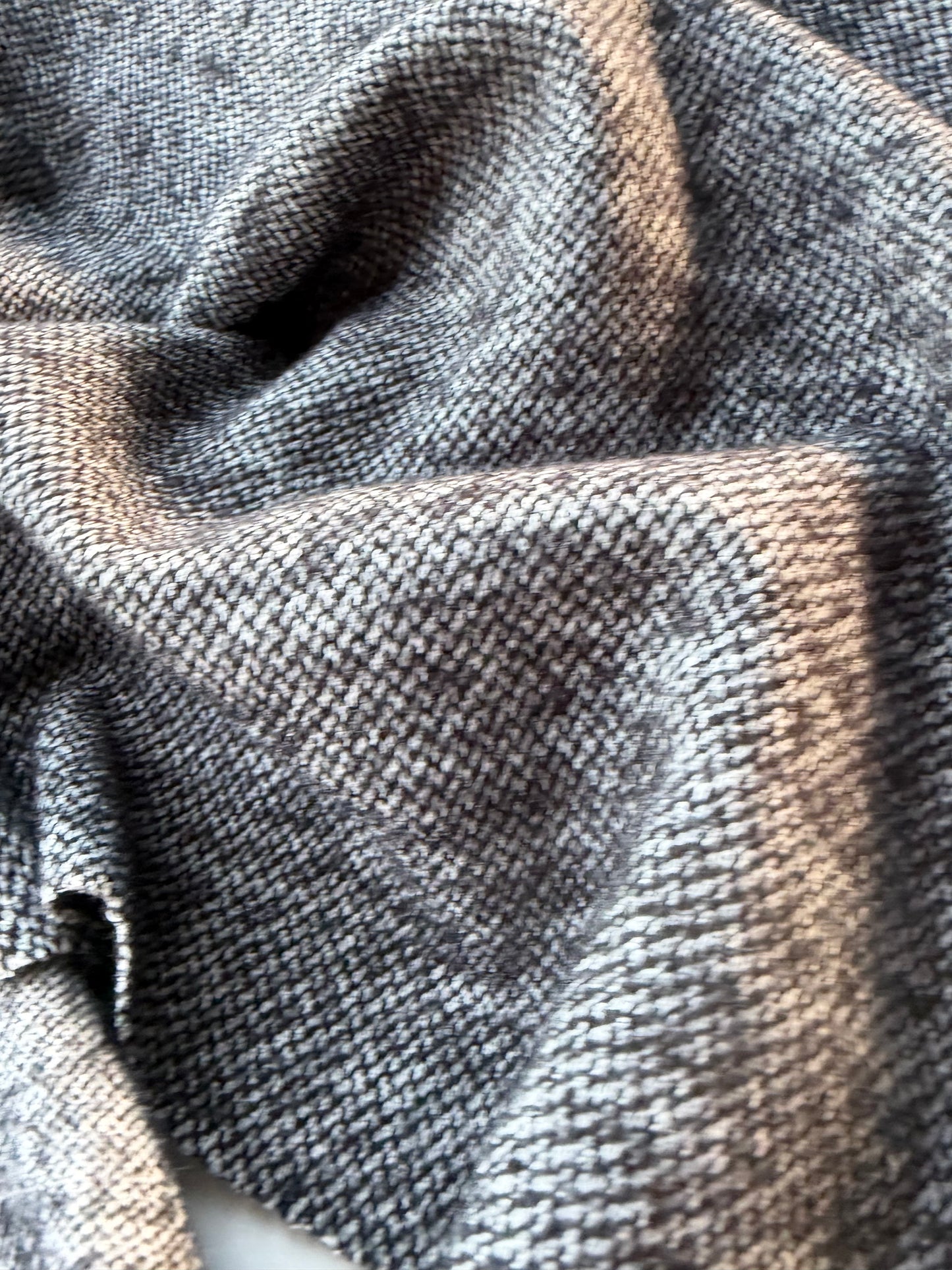 BURNS 033 grey mélange heavy wool jersey