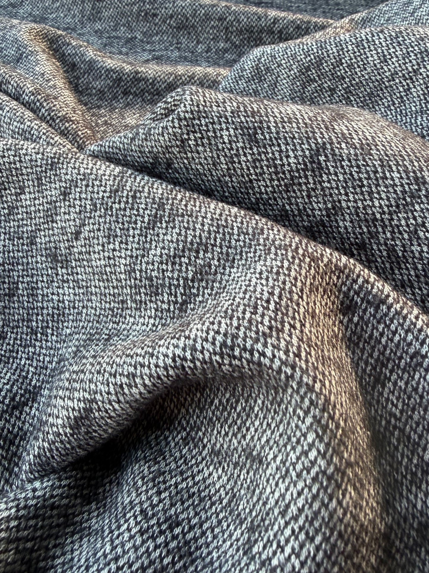BURNS 033 grey mélange heavy wool jersey