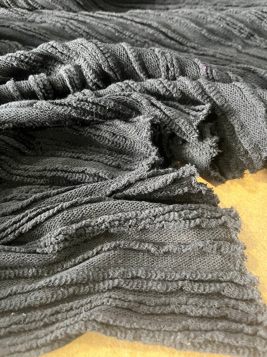 Cesare 029 cotton fantasy jersey stripes black