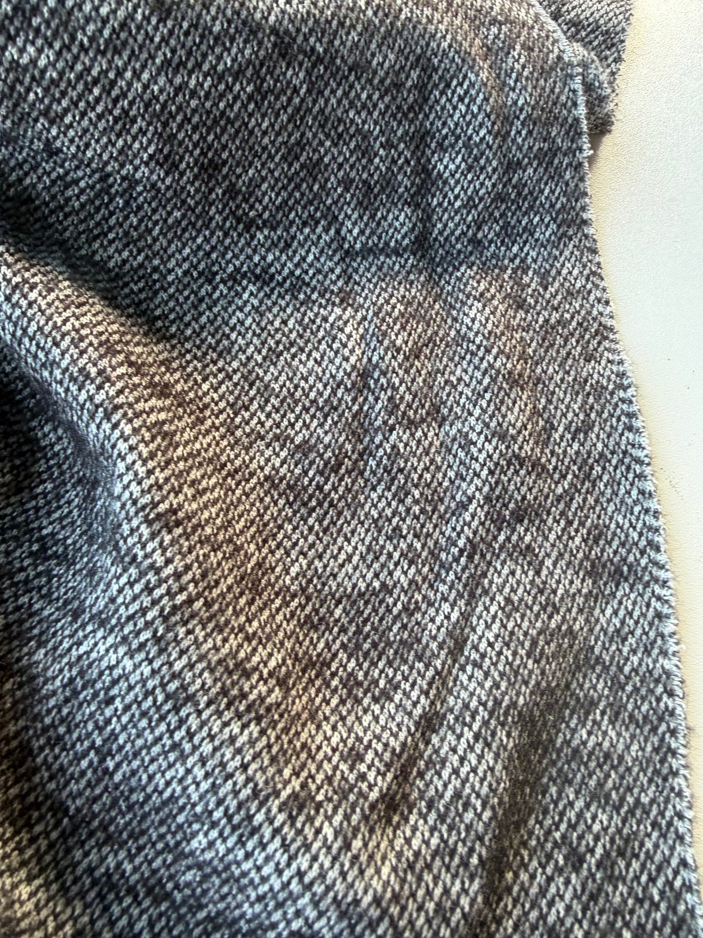 BURNS 033 grey mélange heavy wool jersey