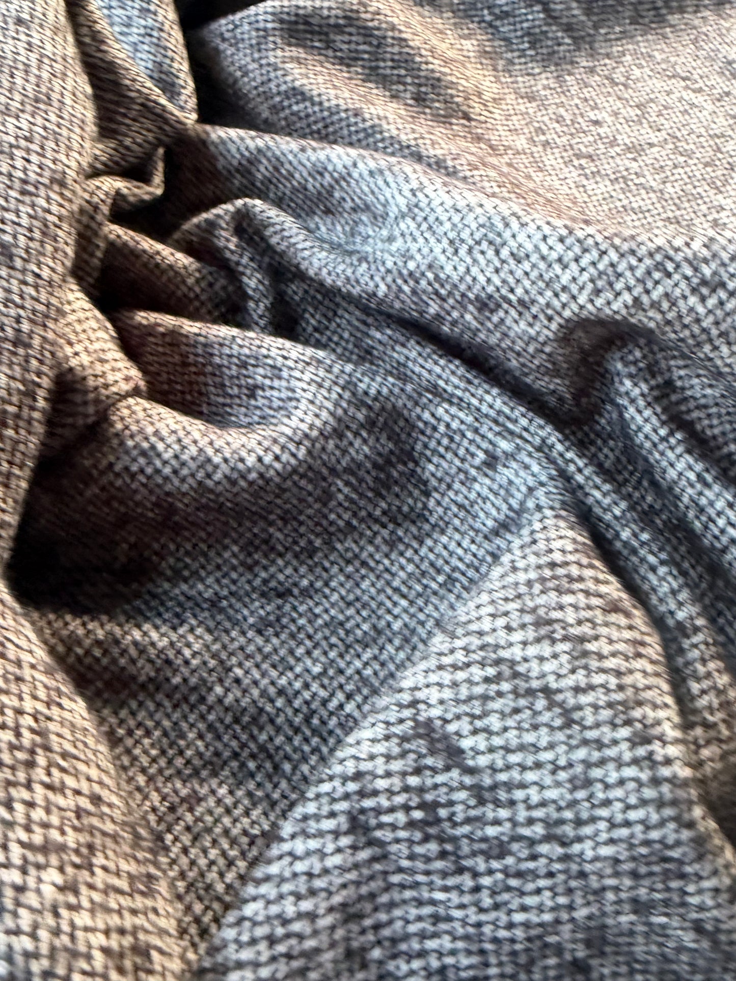 BURNS 033 grey mélange heavy wool jersey