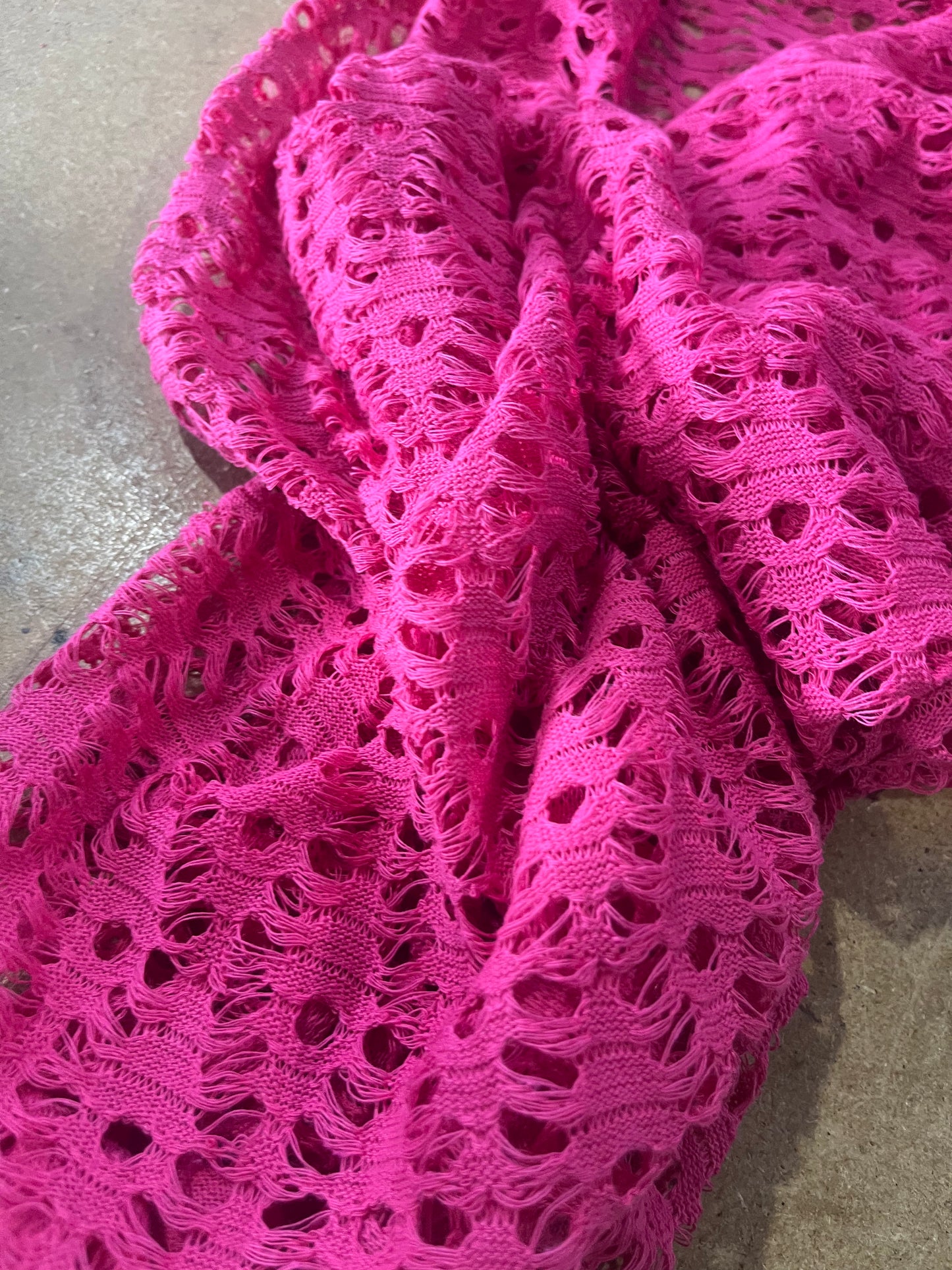 Cesare 031 cotton crochet fuchsia