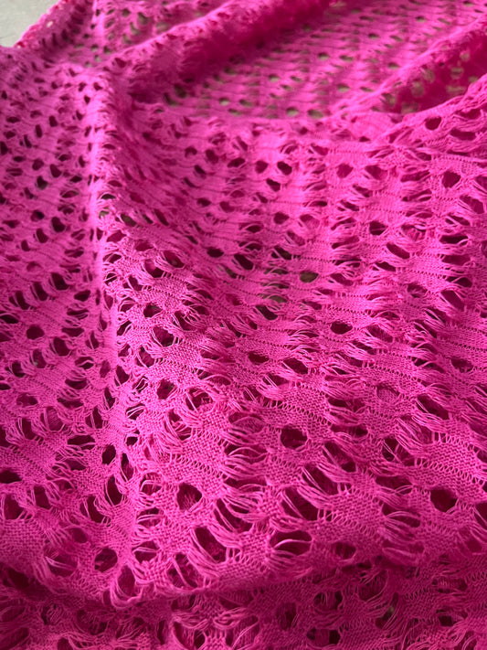 Cesare 031 cotton crochet fuchsia