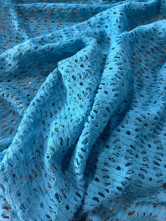 Cesare 032 cotton crochet petrol