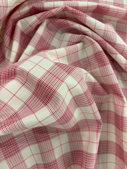 FANNY 025 cotton colourwoven checkered shirting fabric