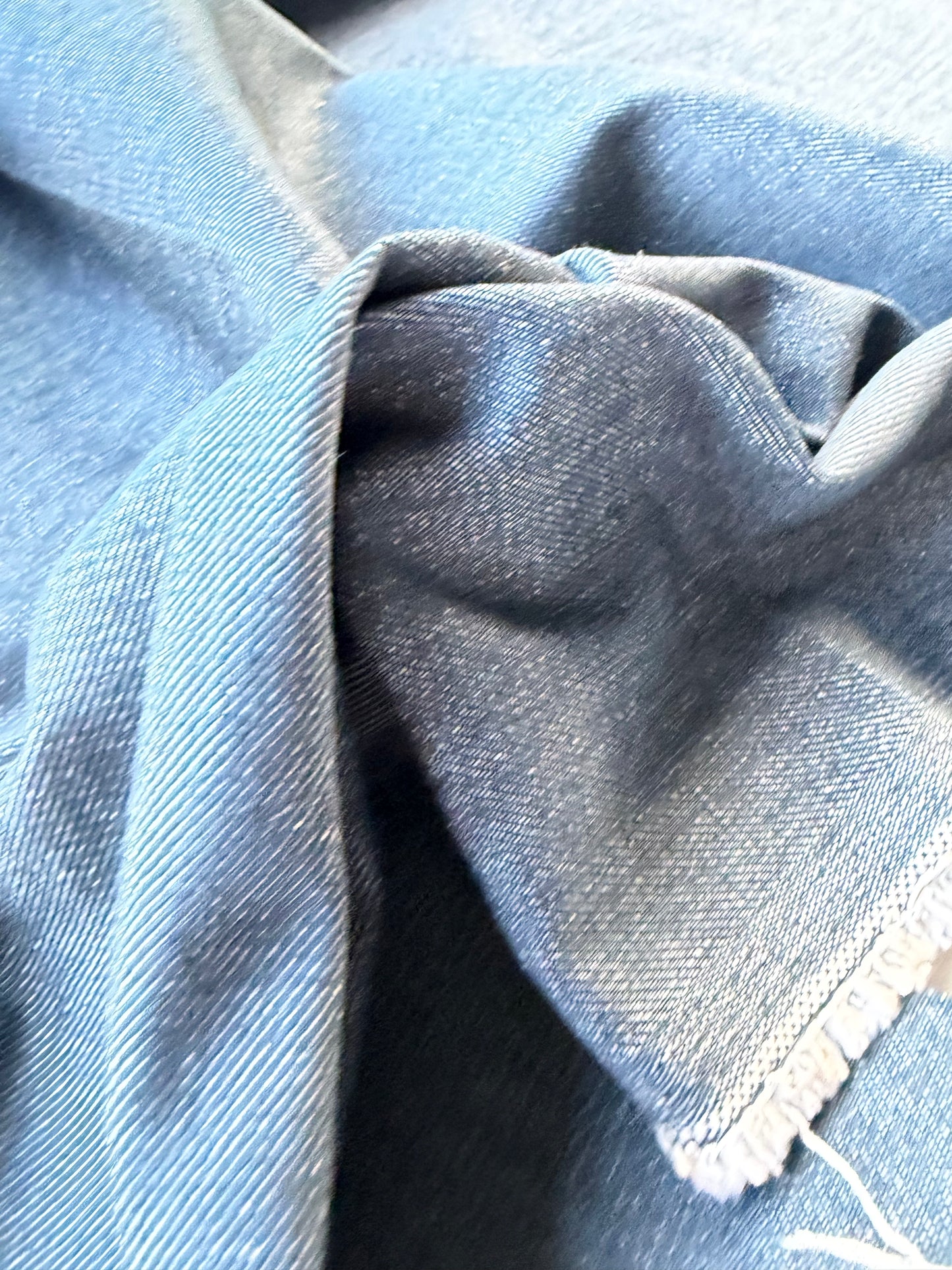 BURNS 036 raw denim  "green tea"