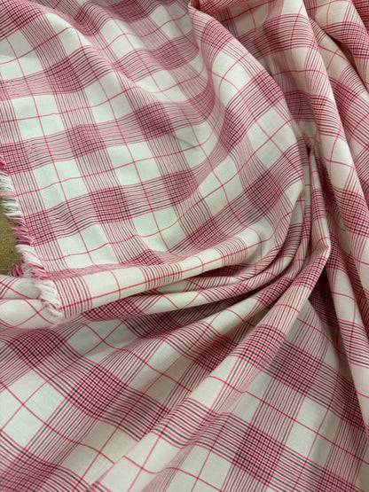 FANNY 025 cotton colourwoven checkered shirting fabric