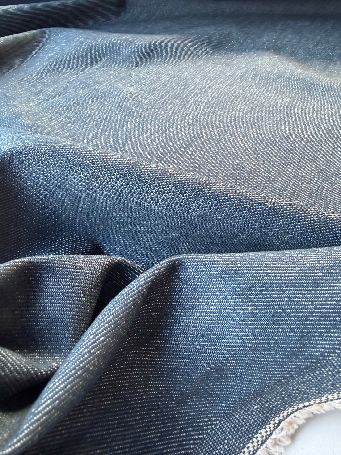 BURNS 036 raw denim  "green tea"