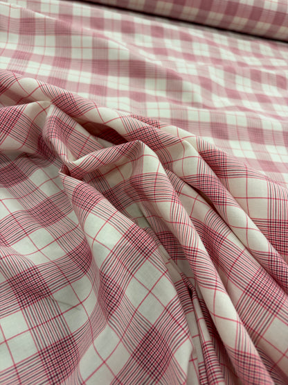 FANNY 025 cotton colourwoven checkered shirting fabric
