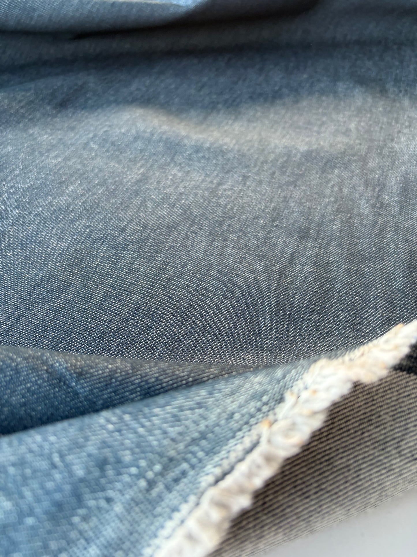 BURNS 036 raw denim  "green tea"