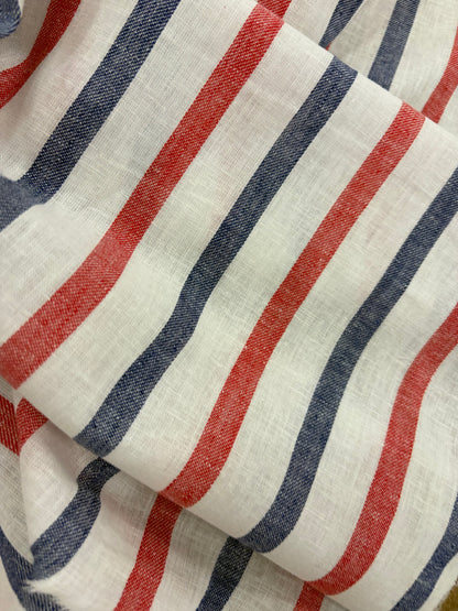 FANNY 026 cotton colourwoven striped shirting fabric
