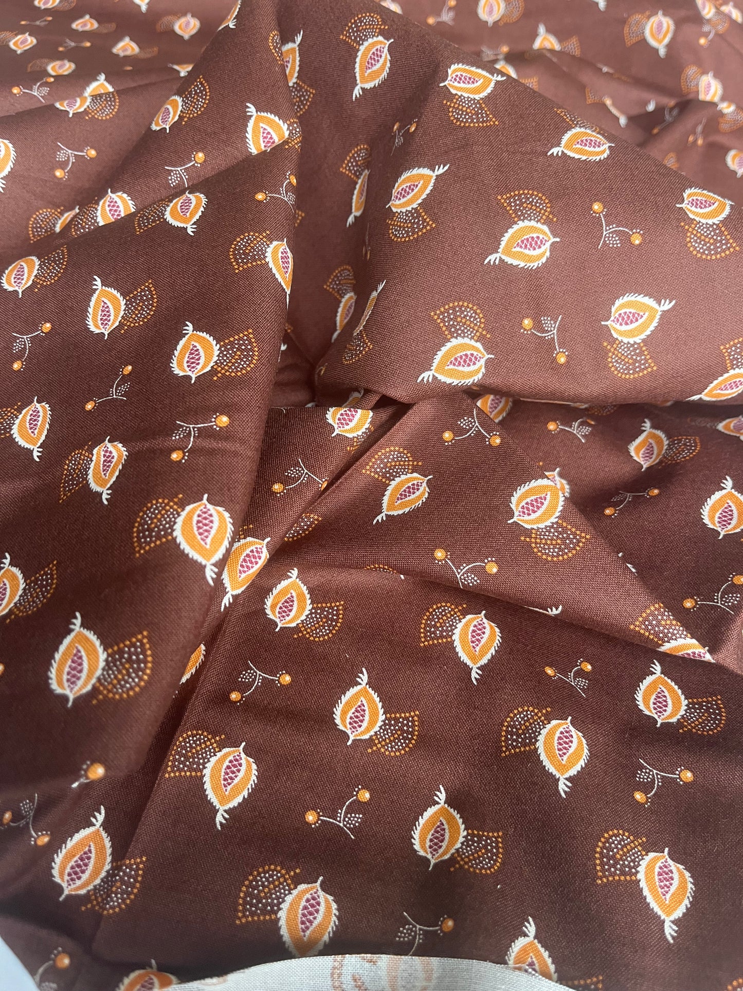 MAHARADJA 030 Indian cotton cleaves & berries chocolate