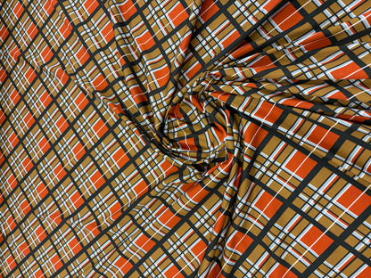 FANNY 028 jersey viscose elasthane diagonal checkered print