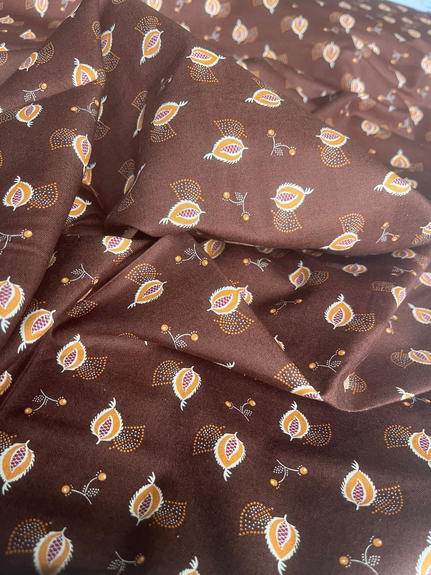 MAHARADJA 030 Indian cotton cleaves & berries chocolate