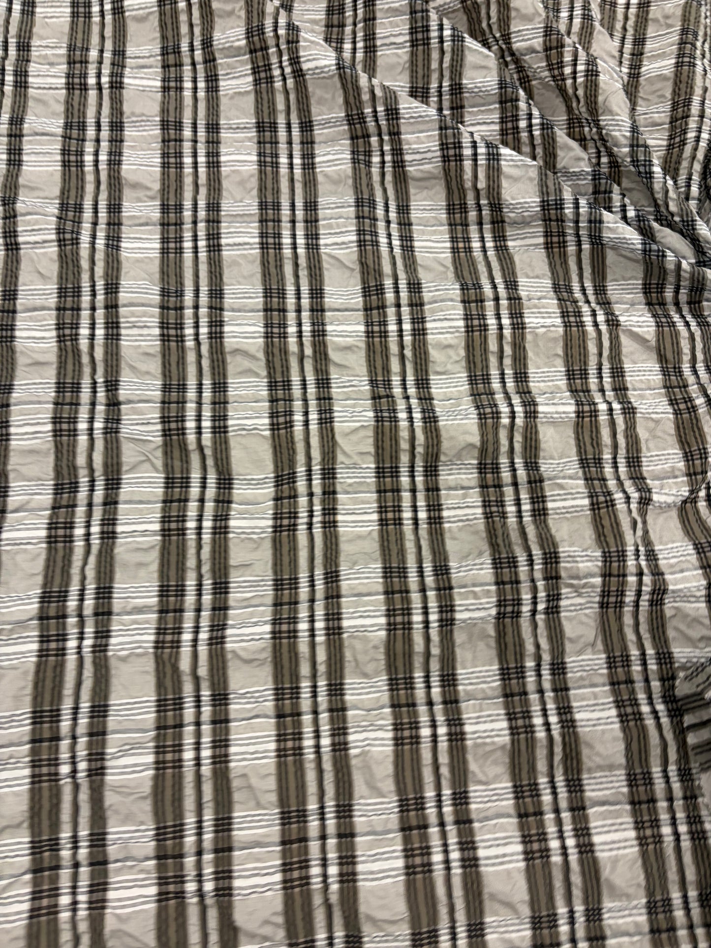 FANNY 033 colourwoven seersucker checkered shirting fabric