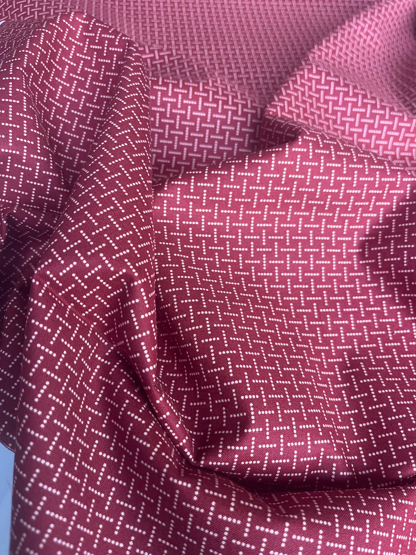 MAHARADJA 036 Indian cotton crossroads cranberry red