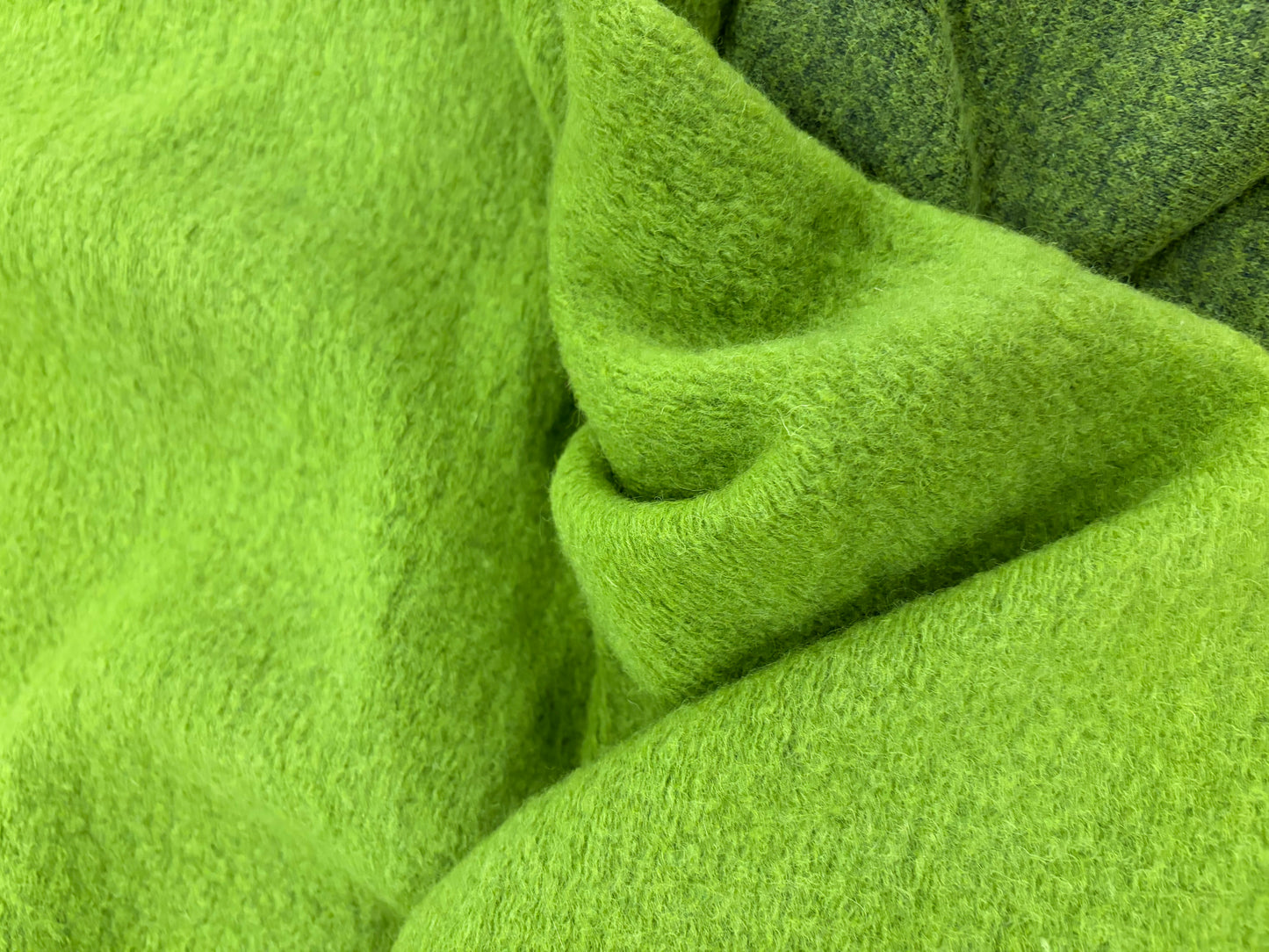 FANNY 036 moss green boiled wool vintage look