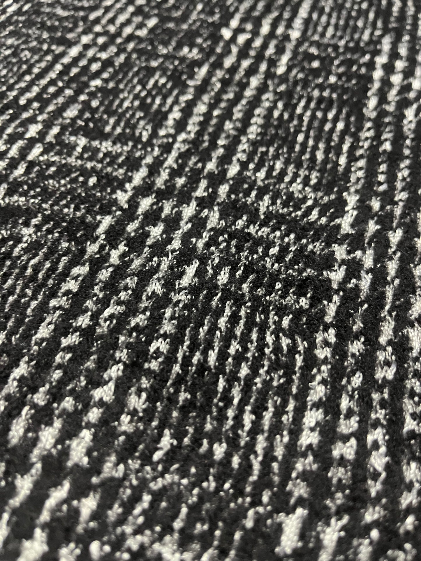 WOOLY 1055 wool black/silver tweed check