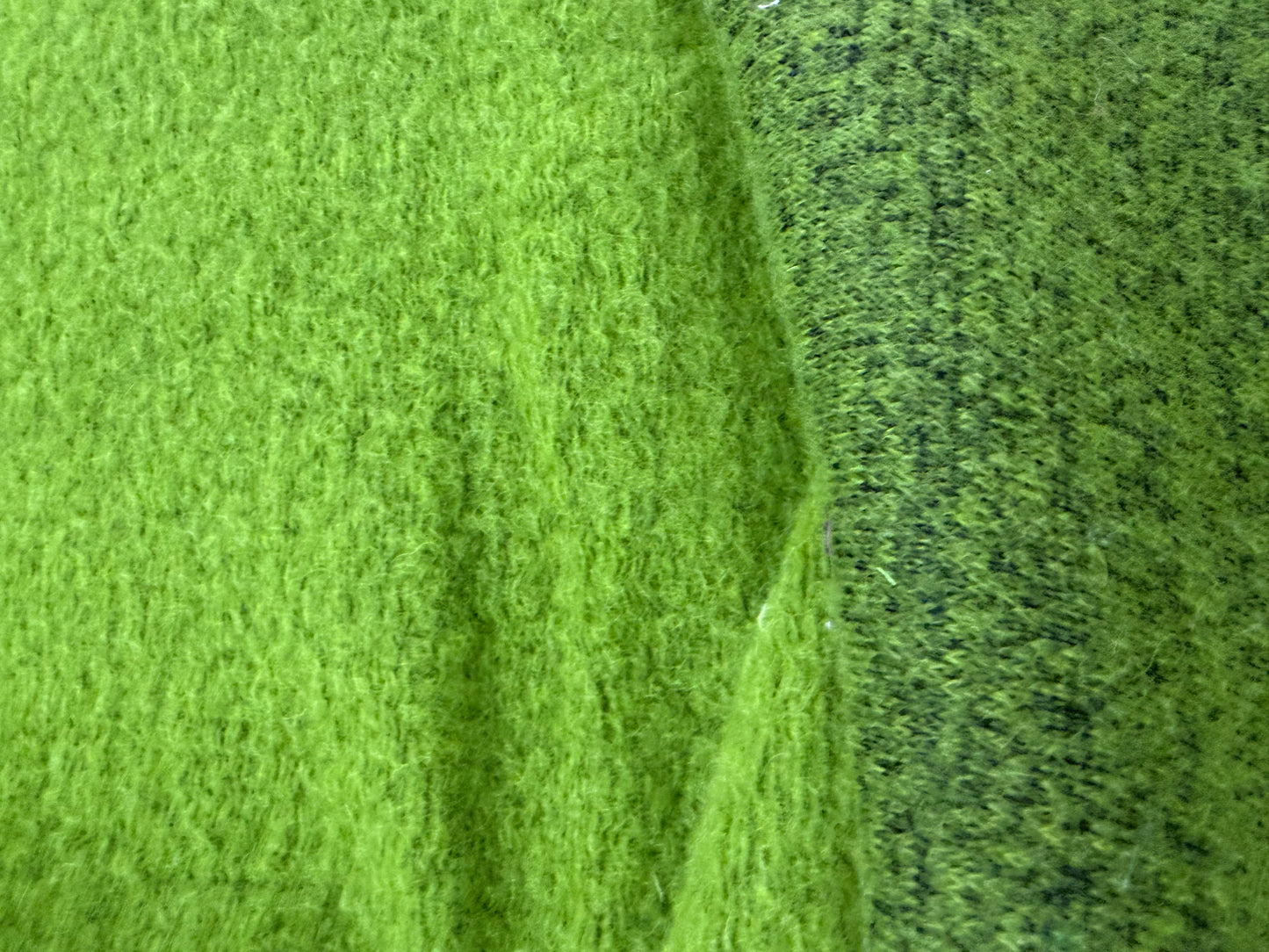 FANNY 036 moss green boiled wool vintage look