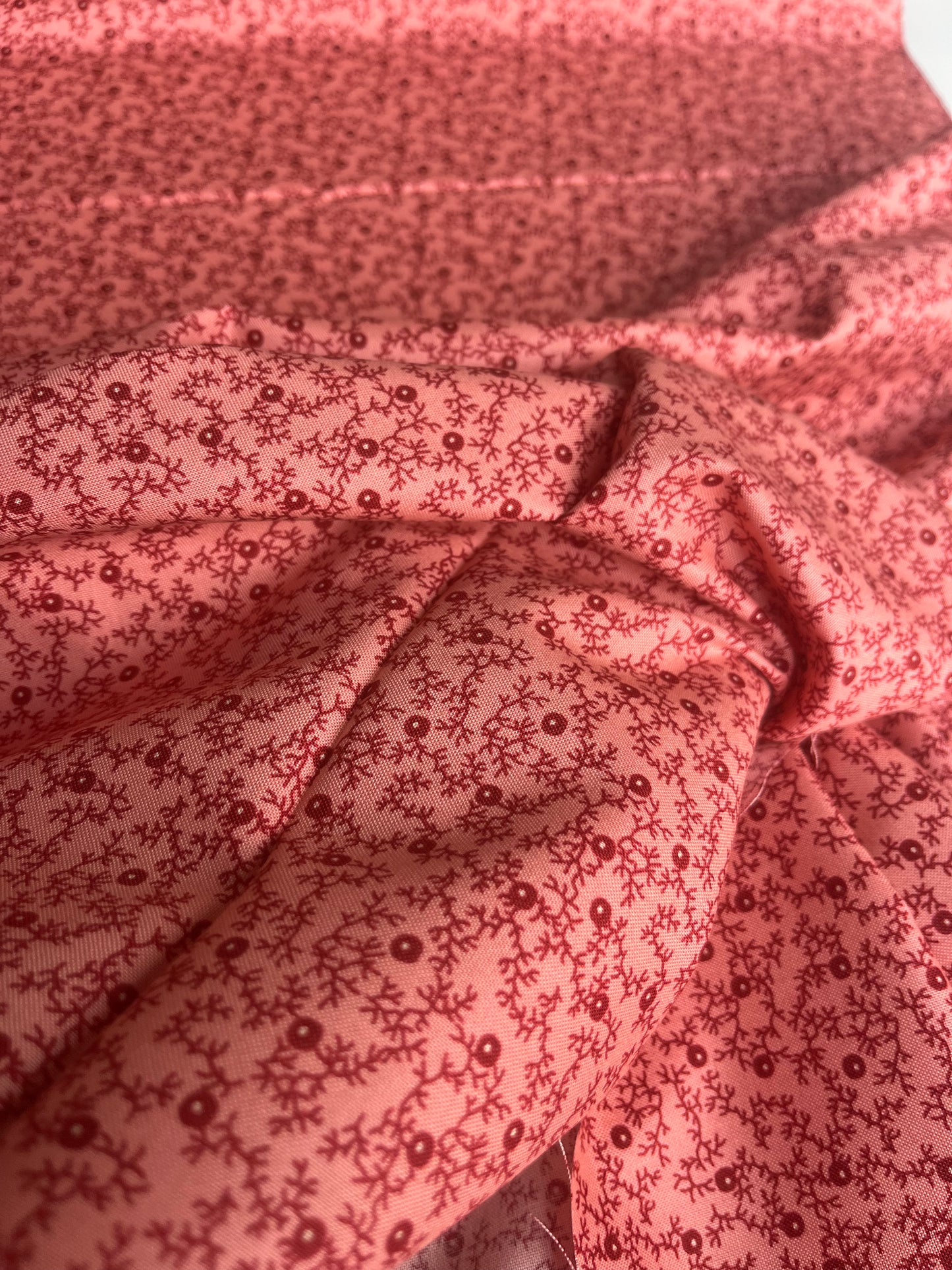 MAHARADJA 037 Indian cotton blackberry hedge coral pink