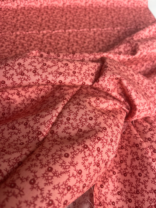 MAHARADJA 037 Indian cotton blackberry hedge coral pink