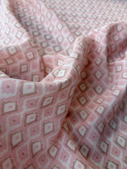 BURNS 043 BIS ethnical soft pink cotton voile