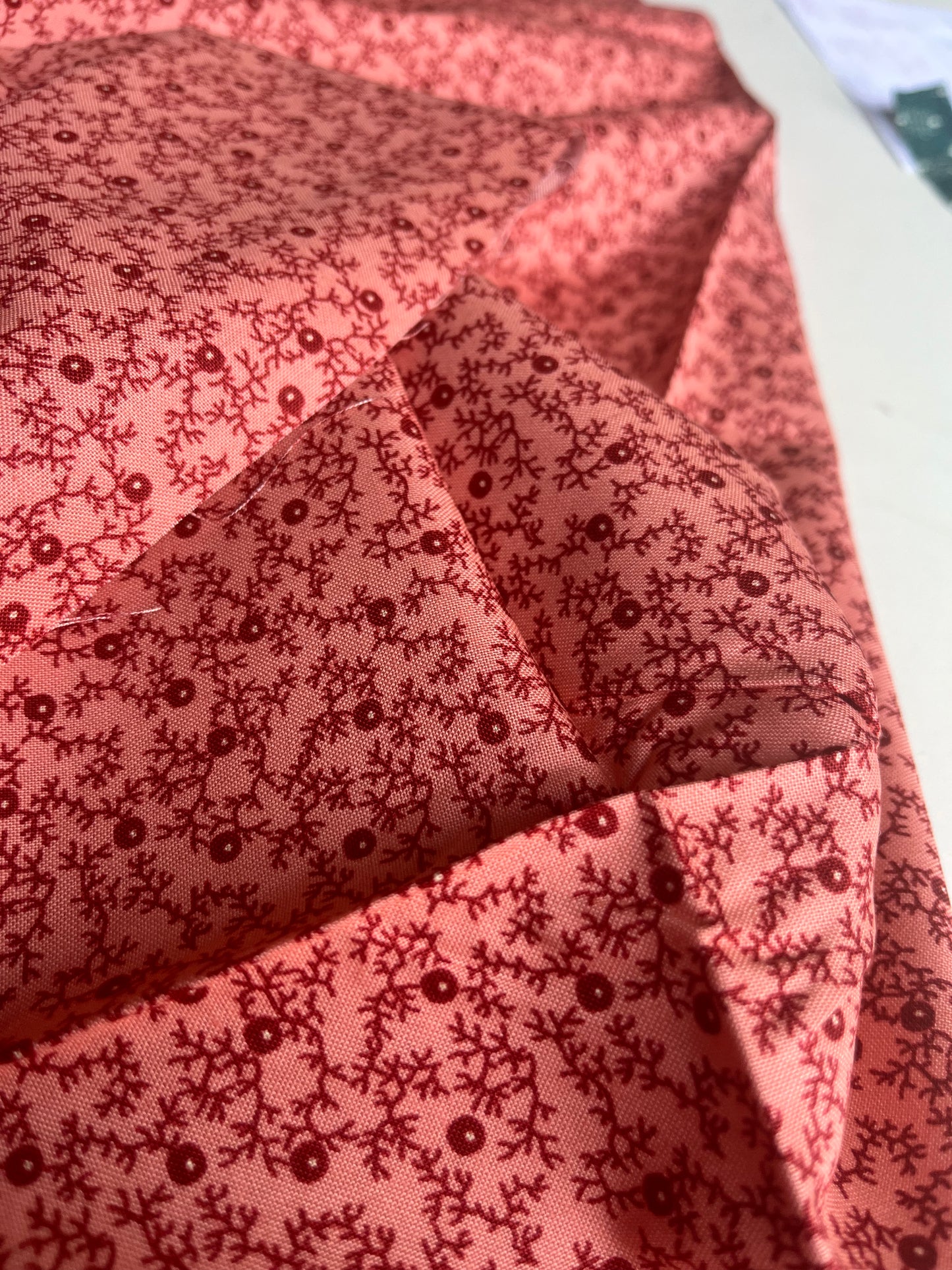 MAHARADJA 037 Indian cotton blackberry hedge coral pink