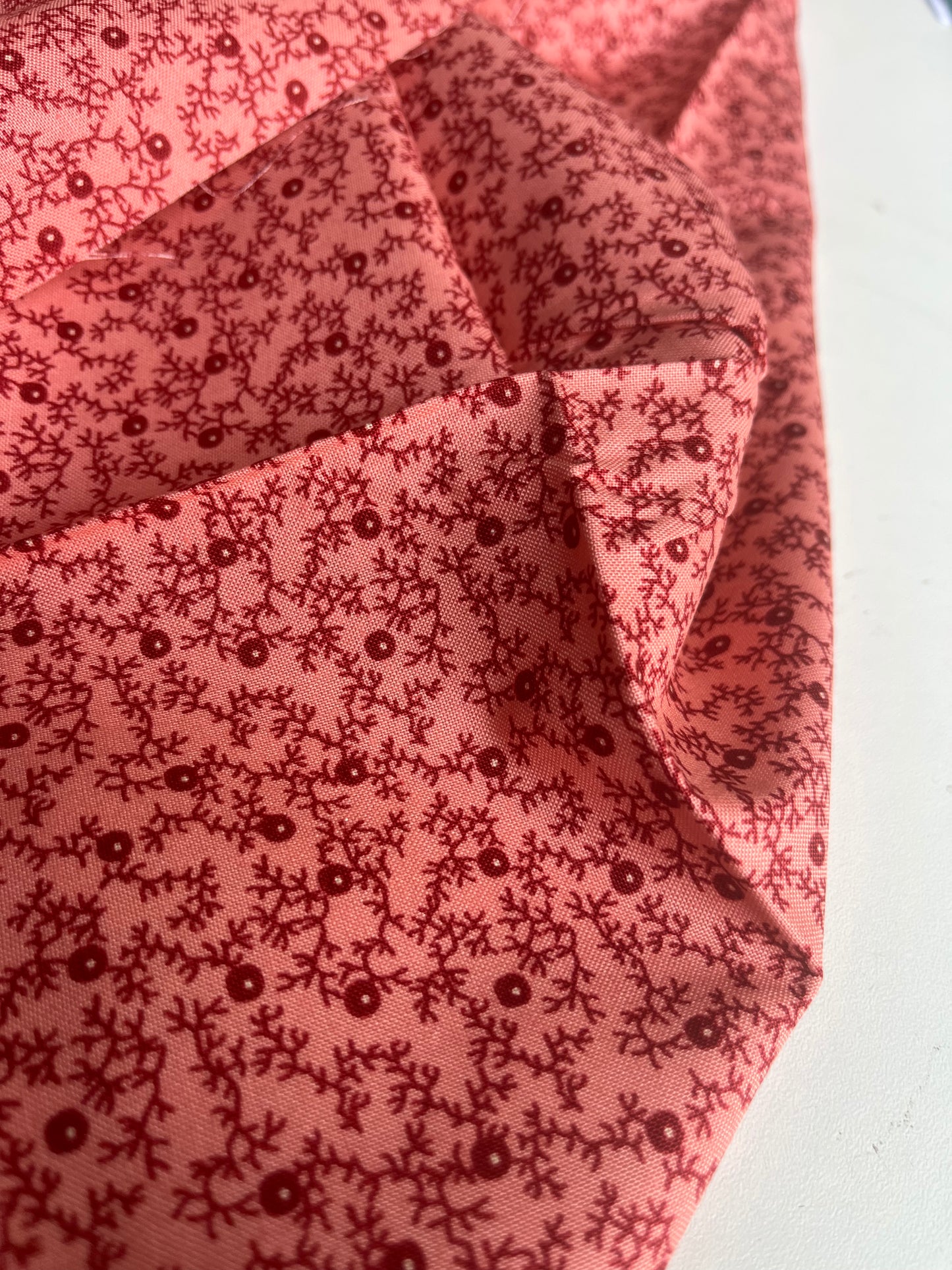 MAHARADJA 037 Indian cotton blackberry hedge coral pink