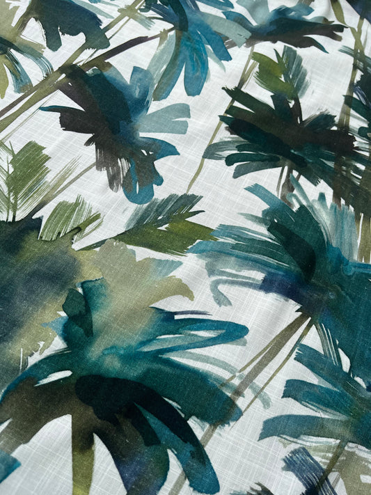 ROSARIO 003 viscose/linen palmier print