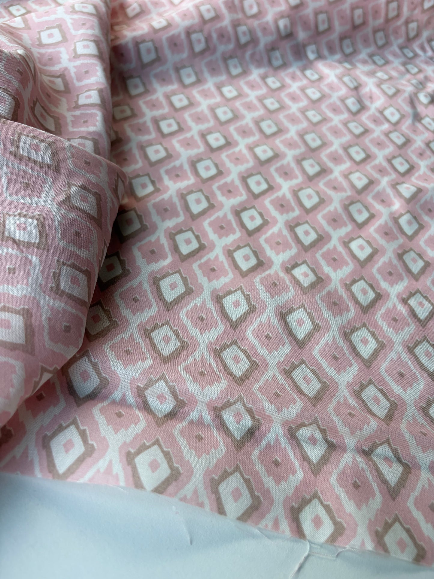 BURNS 043 BIS ethnical soft pink cotton voile
