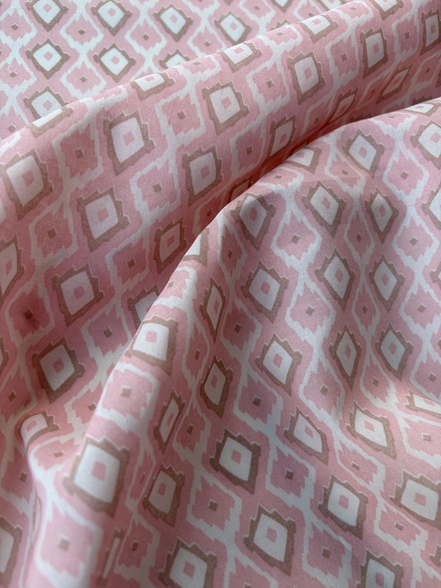 BURNS 043 BIS ethnical soft pink cotton voile
