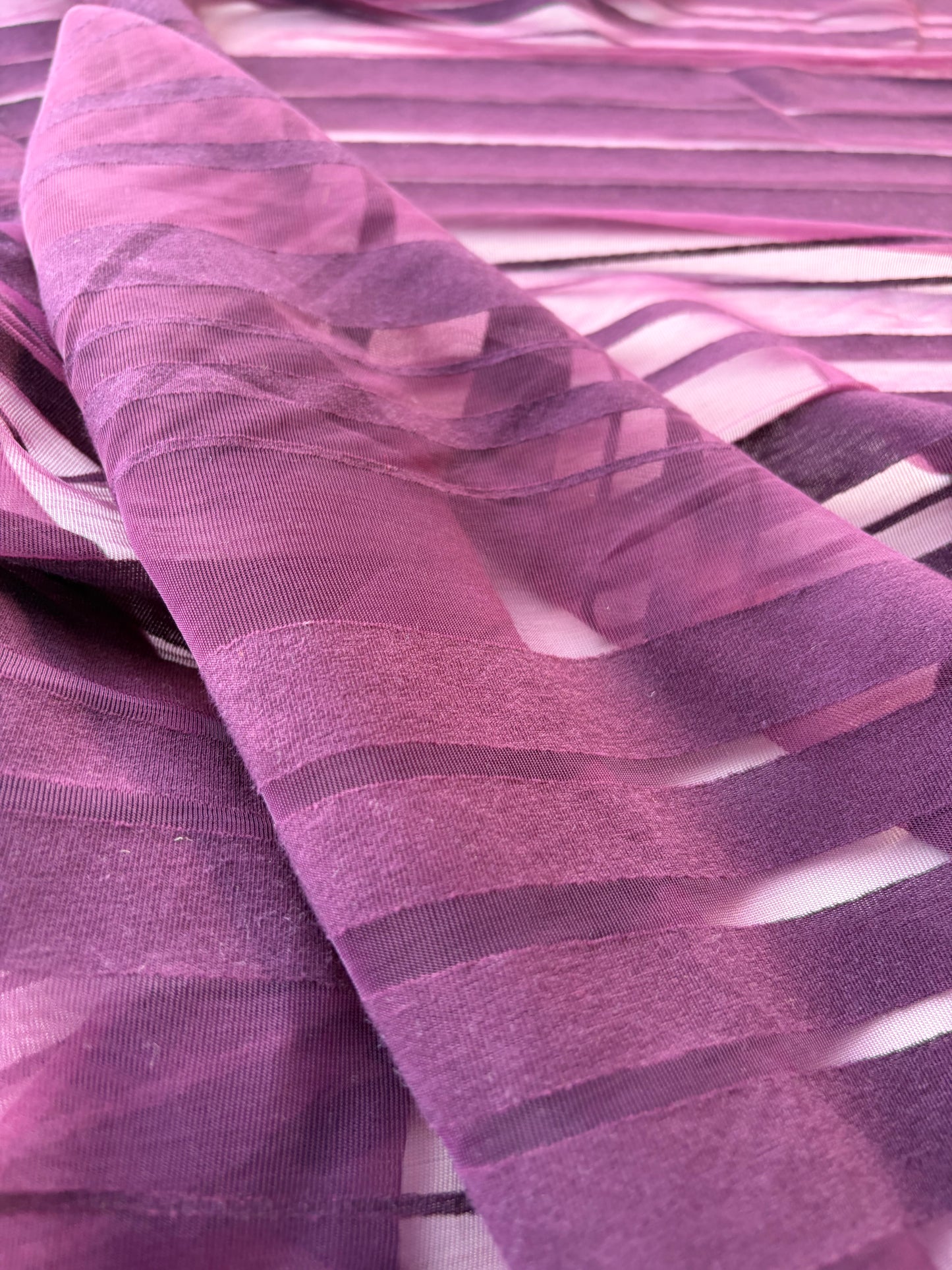 BURNS 044 BIS aubergine striped cotton jersey