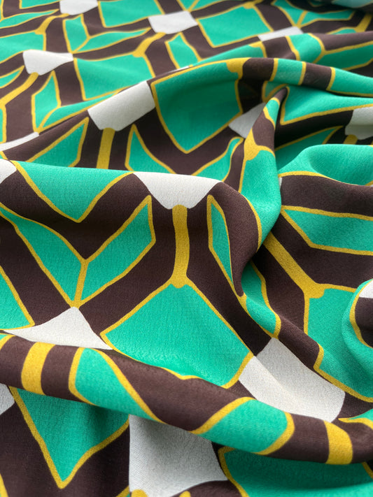 ROSARIO 007 printed viscose crêpe wax design
