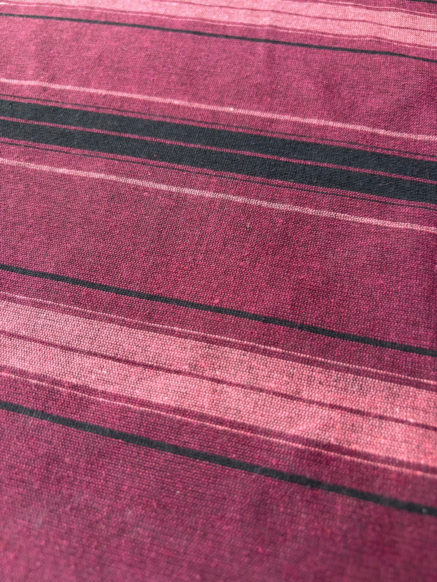 BURNS 040 burgundy cotton jacquard stripes