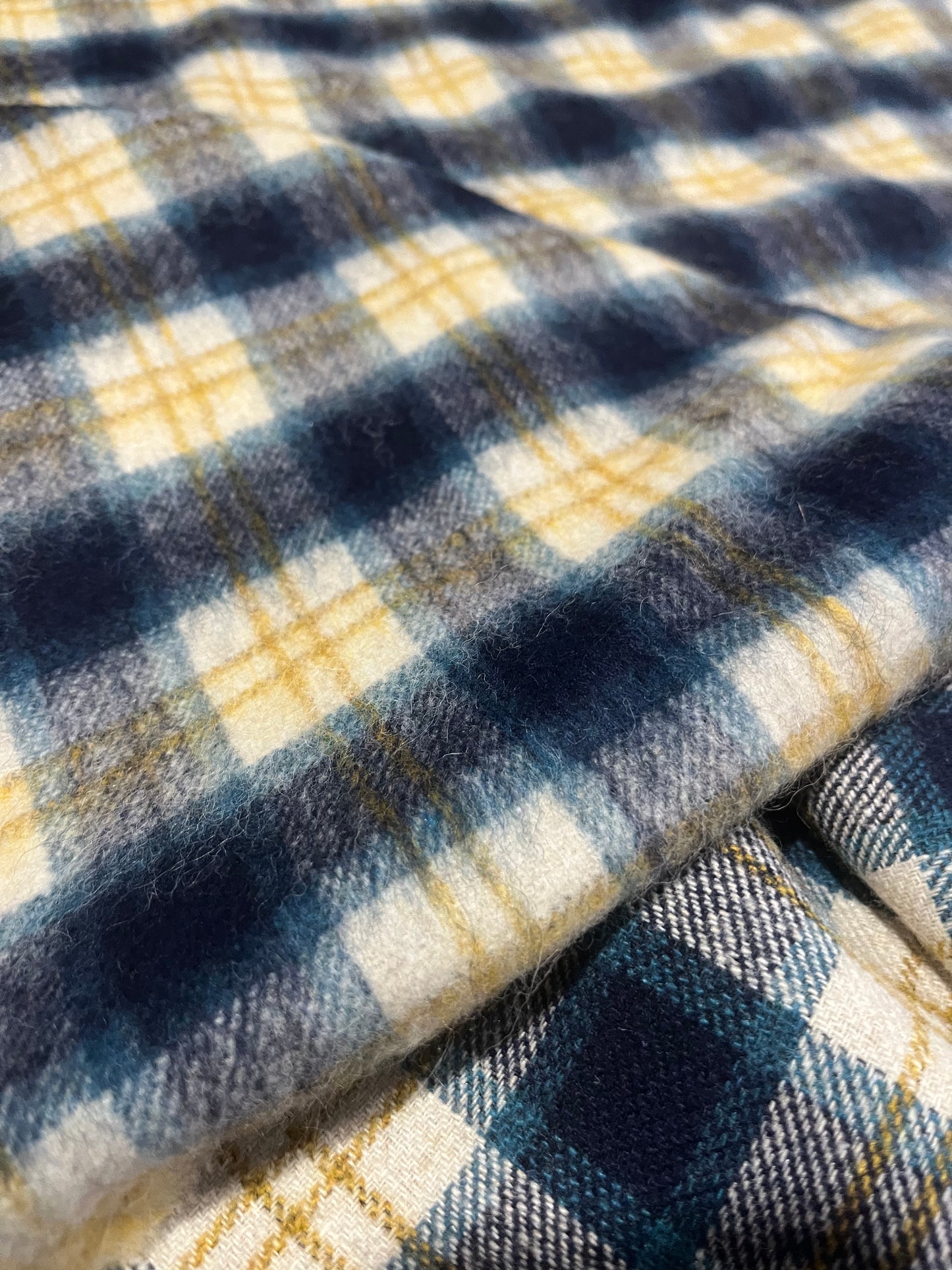 WOOLY 1085 check blue/yellow