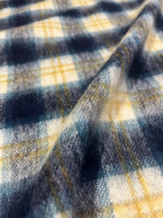 WOOLY 1085 check blue/yellow