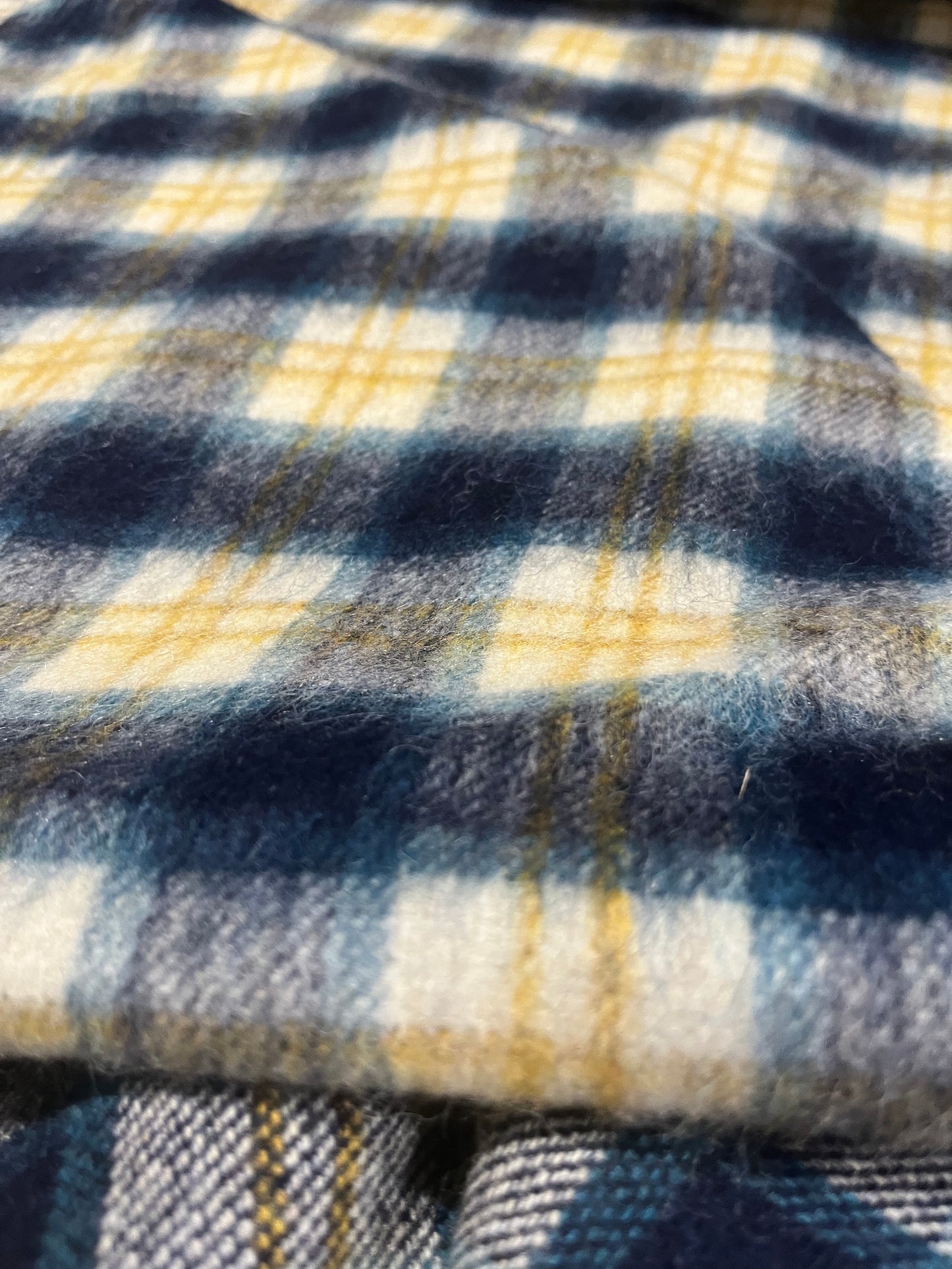 WOOLY 1085 check blue/yellow