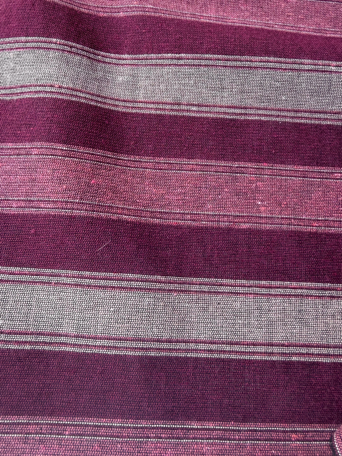 BURNS 041 burgundy cotton jacquard stripes