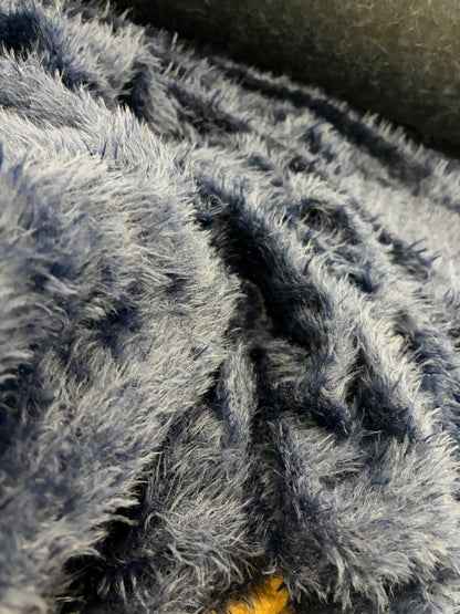 GROGGY 009 navy fluffy hairy fabric