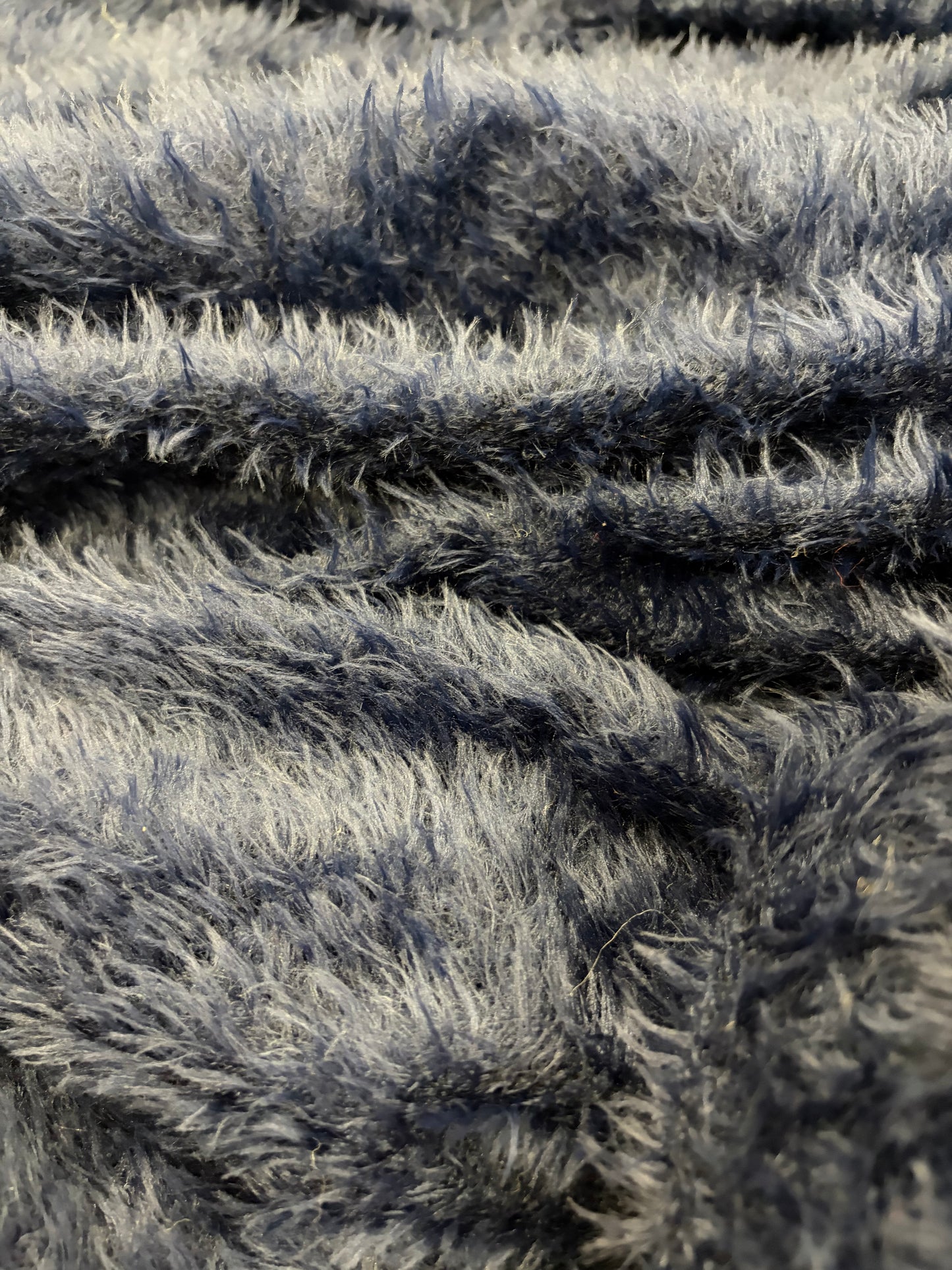 GROGGY 009 navy fluffy hairy fabric