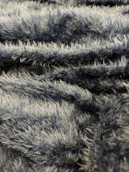 GROGGY 009 navy fluffy hairy fabric