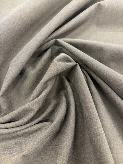 GROGGY 012 brown mélange cotton stretch