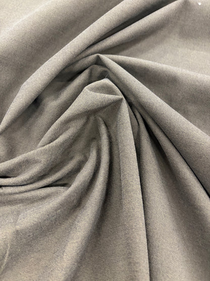 GROGGY 012 brown mélange cotton stretch