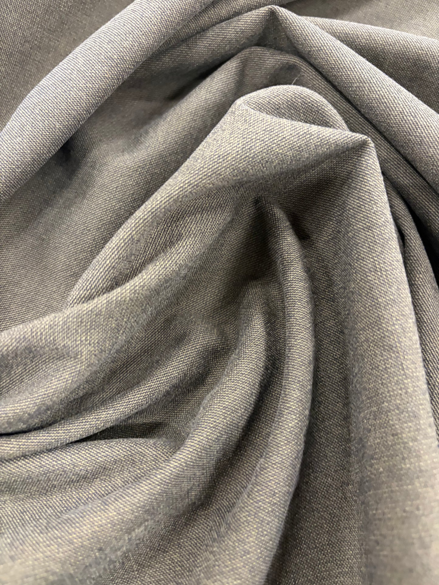 GROGGY 012 brown mélange cotton stretch